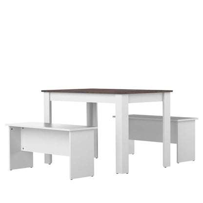 TEMAHOME - Nice Dining Table with Benches in White / Concrete Look - E2281A2198X00 veiw 4