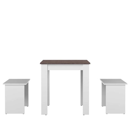 TEMAHOME - Nice Dining Table with Benches in White / Concrete Look - E2281A2198X00 veiw 5