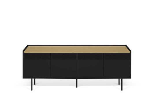 TEMAHOME - Radio TV Table in Oak / Pure Black - 9500639586 veiw 1