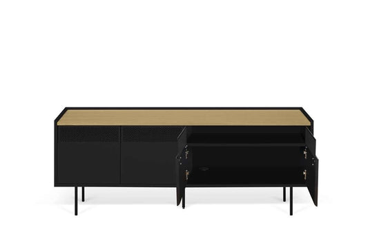 TEMAHOME - Radio TV Table in Oak / Pure Black - 9500639586 veiw 2