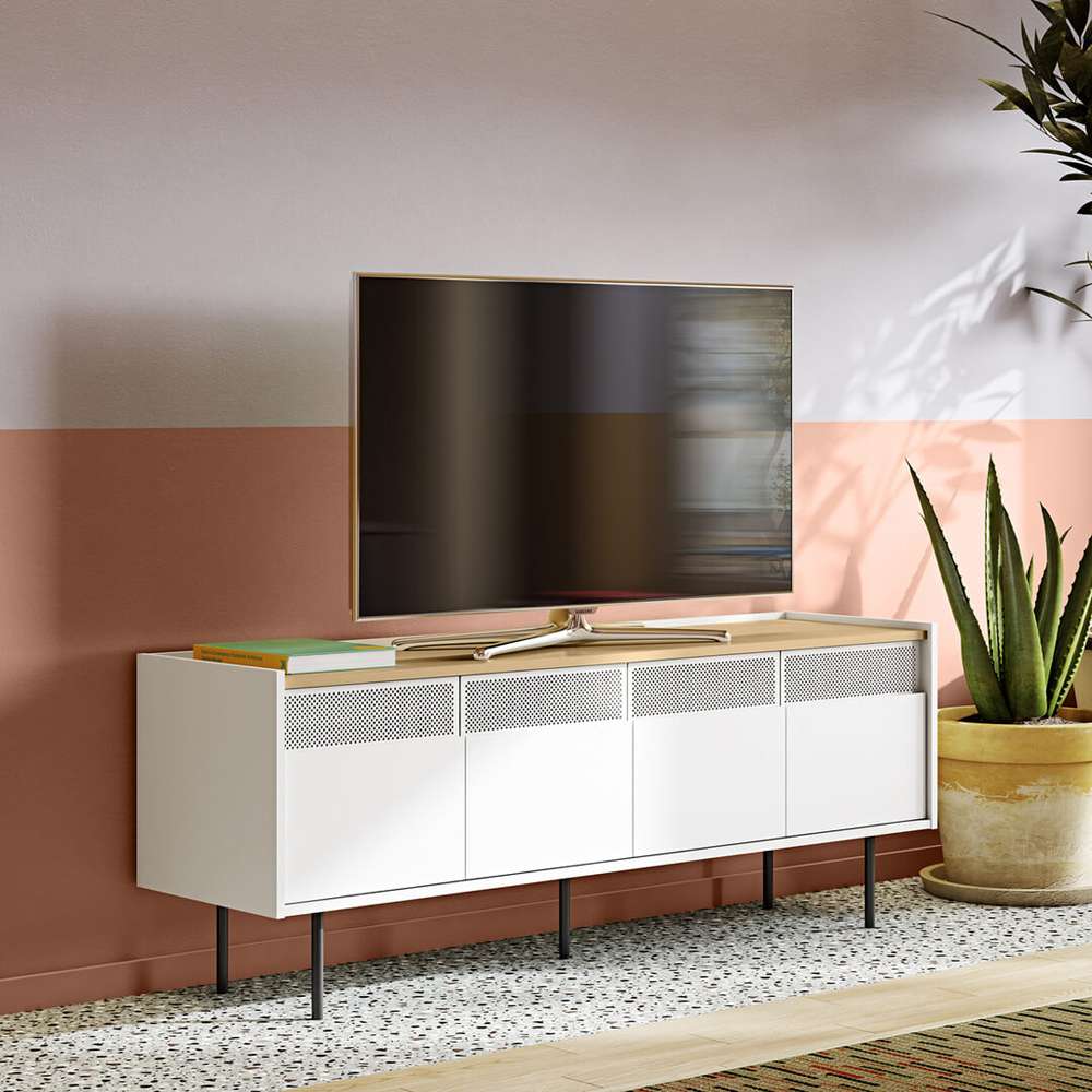TEMAHOME - Radio TV Table in Oak / Pure White - 9500639630 veiw 7
