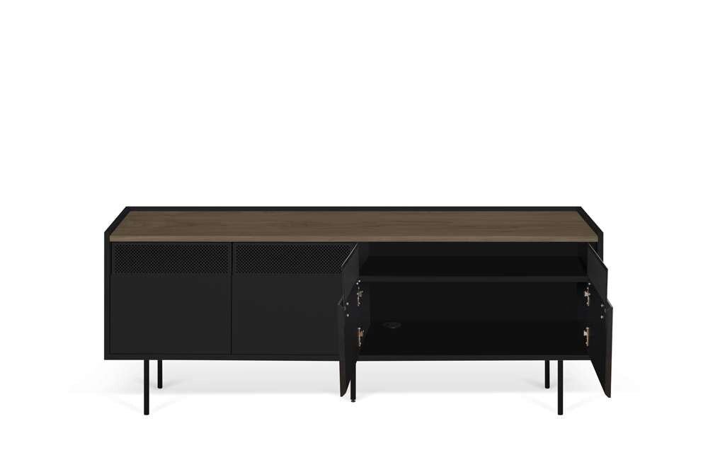 TEMAHOME - Radio TV Table in Walnut / Pure Black - 9500639616 veiw 2