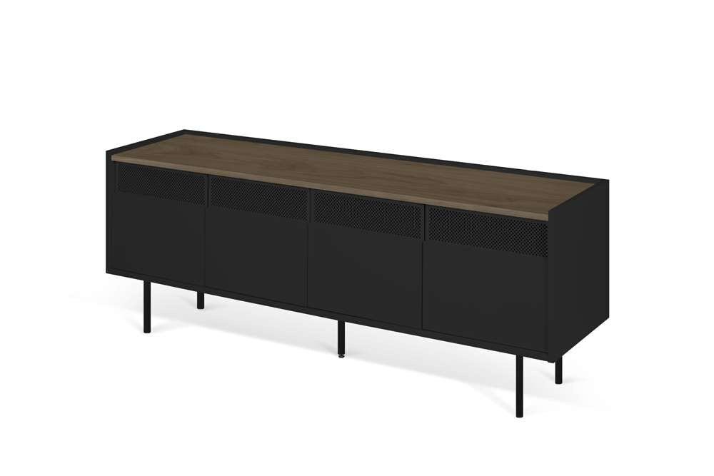 TEMAHOME - Radio TV Table in Walnut / Pure Black - 9500639616 veiw 3