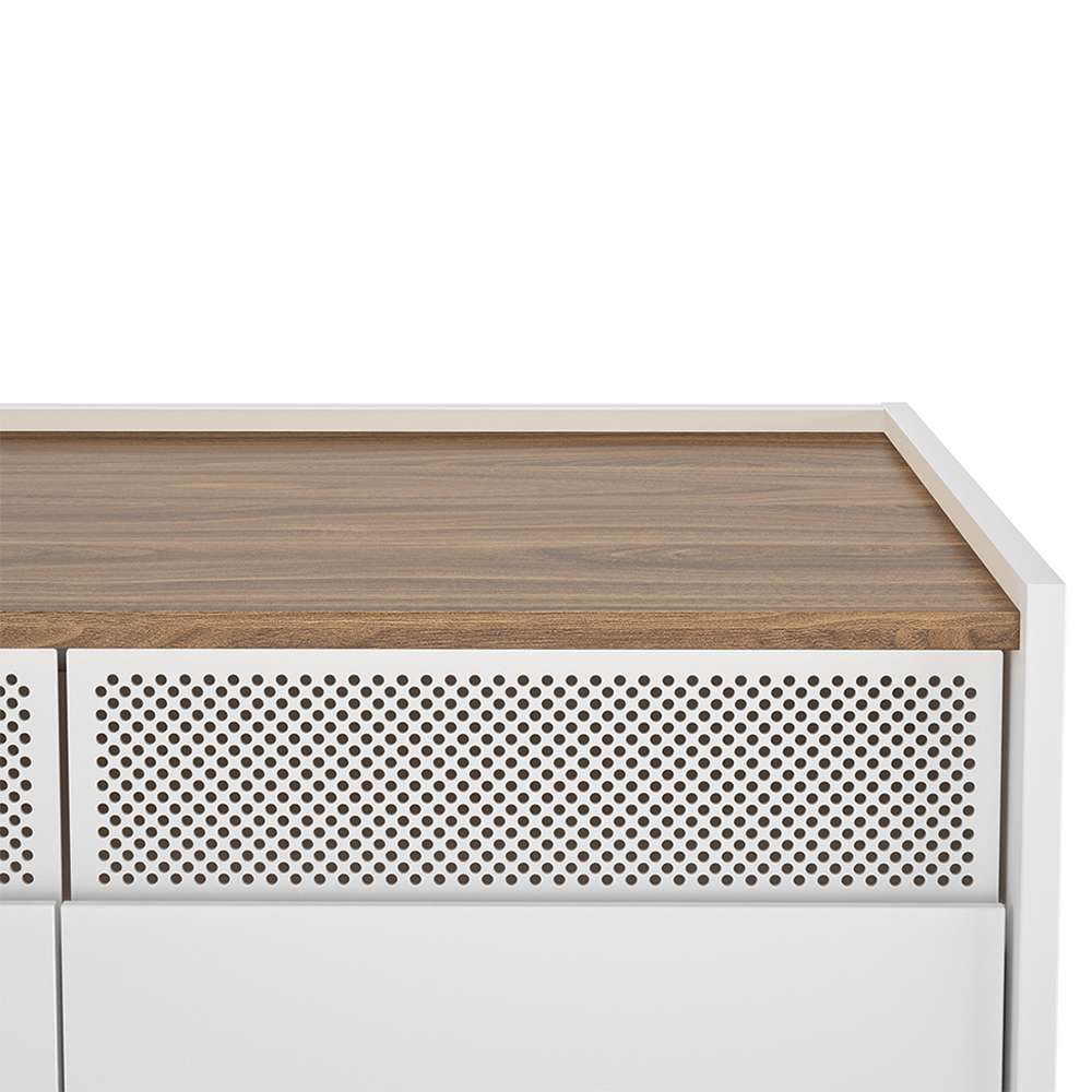 TEMAHOME - Radio TV Table in Walnut / Pure White - 9500639661 veiw 6