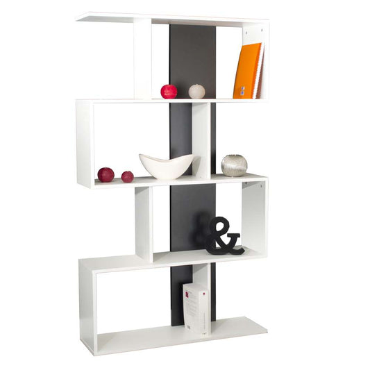 TEMAHOME - Sigma Bookcase in White / Black - E7068A2176X00 veiw 1