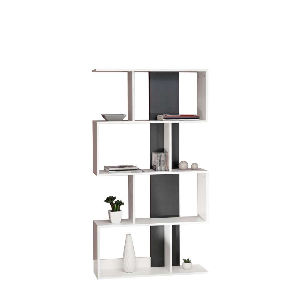 TEMAHOME - Sigma Bookcase in White / Black - E7068A2176X00 veiw 2