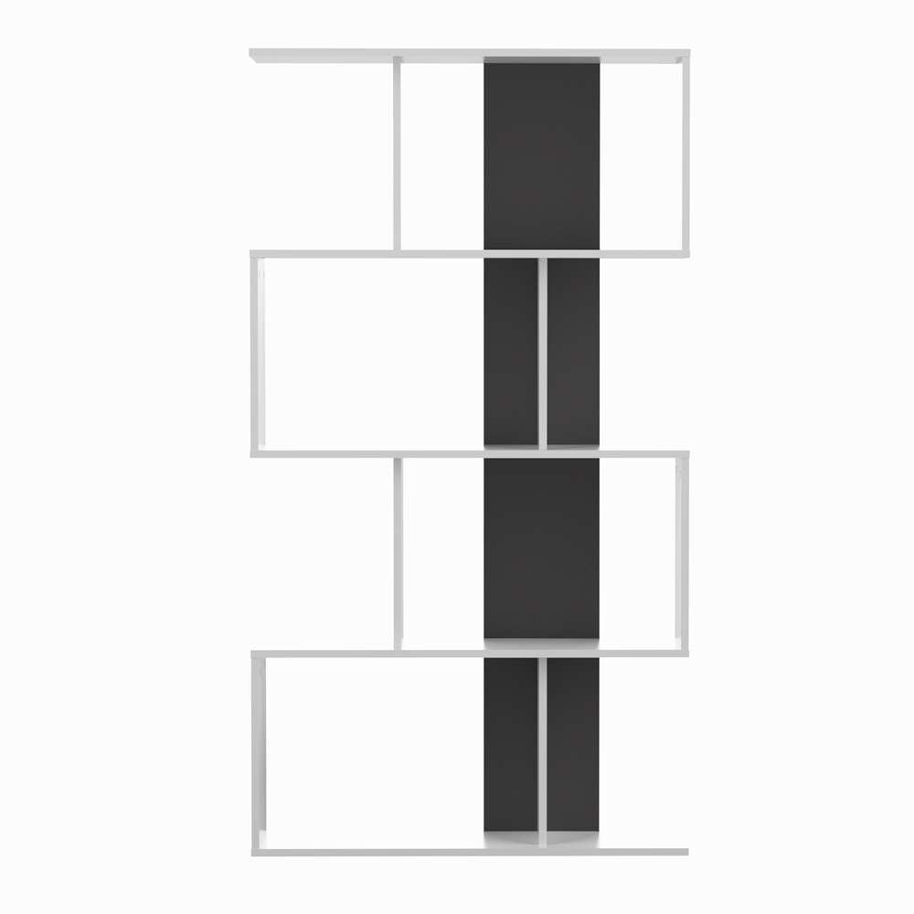 TEMAHOME - Sigma Bookcase in White / Black - E7068A2176X00 veiw 4