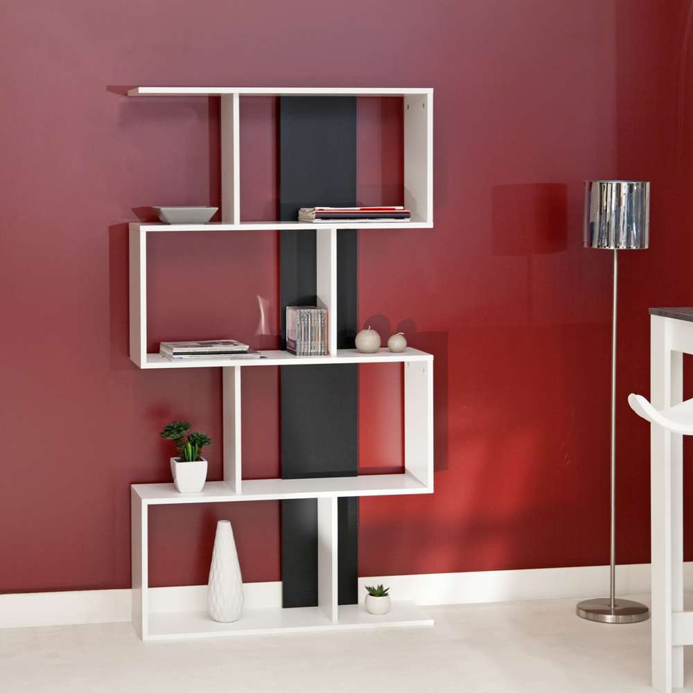 TEMAHOME - Sigma Bookcase in White / Black - E7068A2176X00 veiw 7