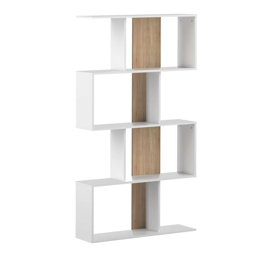 TEMAHOME - Sigma Bookcase in White / Oak Color - E7068A2134X00 veiw 1