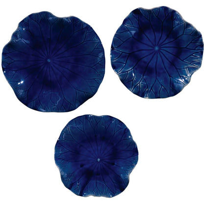 Uttermost - Abella Blue Ceramic Wall Decor (Set of 3) - 04253 veiw 1
