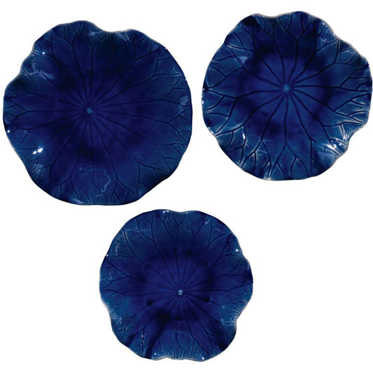 Uttermost - Abella Blue Ceramic Wall Decor (Set of 3) - 04253 veiw 1