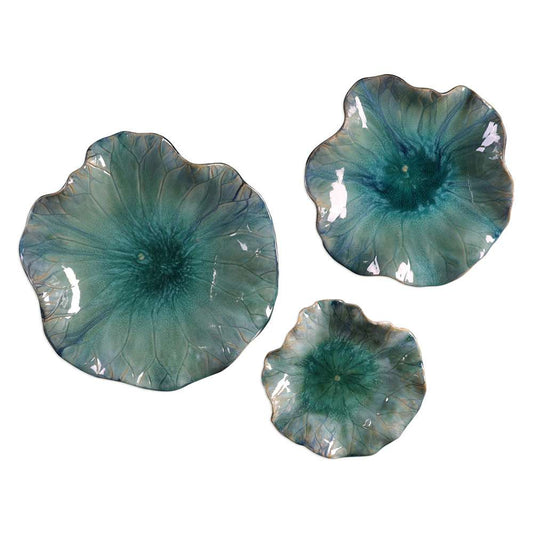 Uttermost - Abella Ceramic Flowers (Set of 3) - 04100 veiw 1