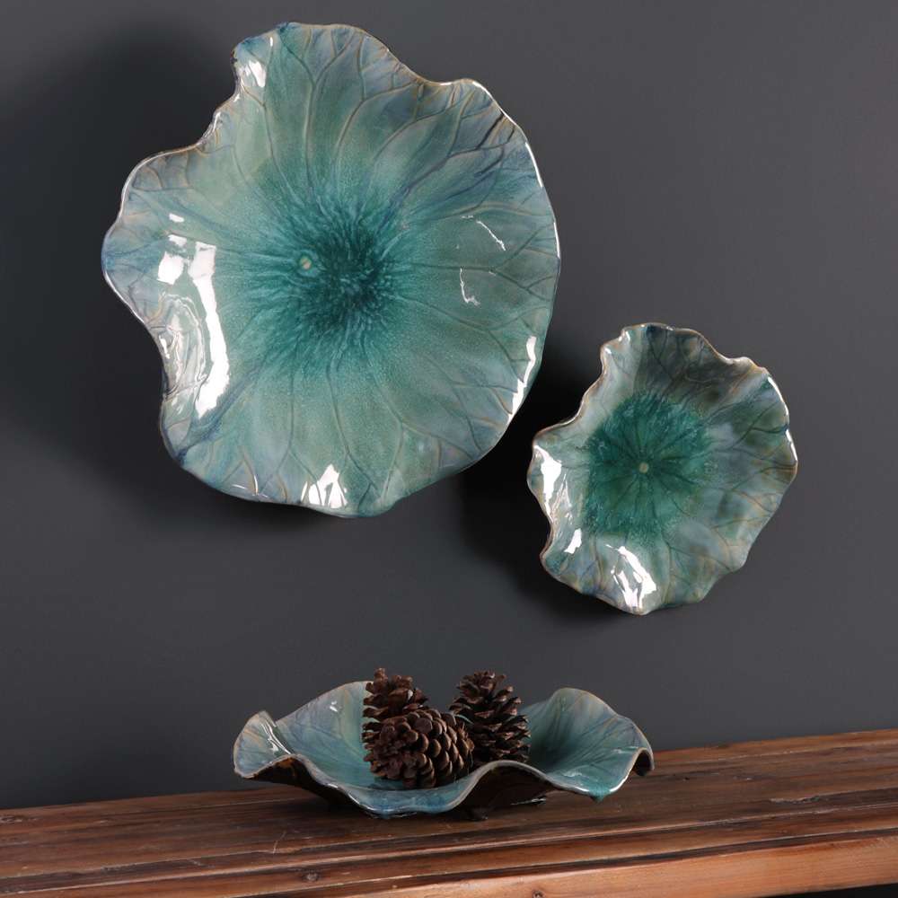 Uttermost - Abella Ceramic Flowers (Set of 3) - 04100 veiw 3