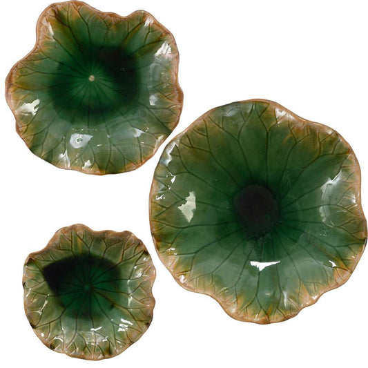 Uttermost - Abella Green Ceramic Wall Decor (Set of 3) - 04247 veiw 1