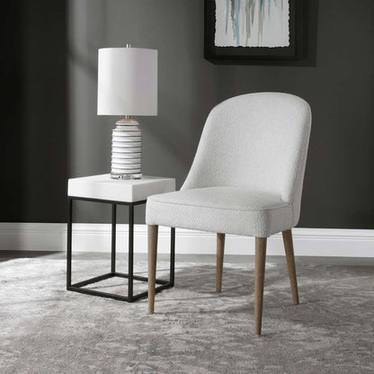 Uttermost - Brie Armless Chair, White,Set of 2 - 23558-2 veiw 2