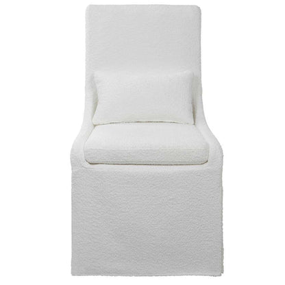 Uttermost - Coley White Armless Chair - 23728 veiw 1