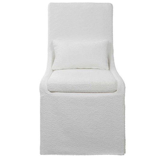 Uttermost - Coley White Armless Chair - 23728 veiw 1