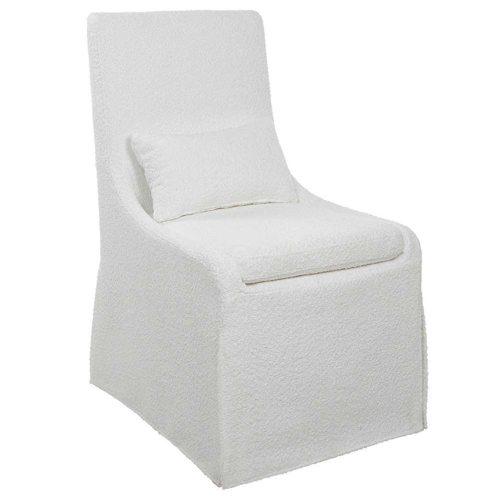 Uttermost - Coley White Armless Chair - 23728 veiw 3