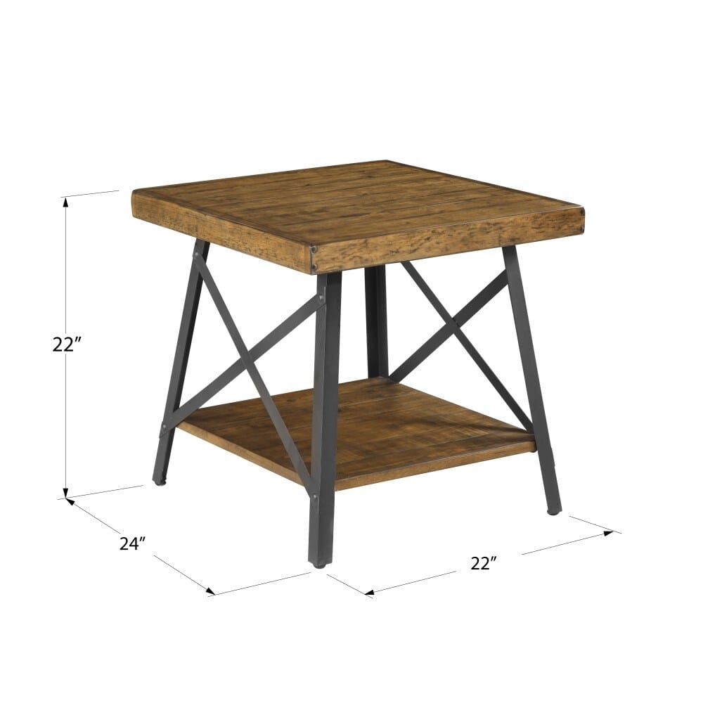 Wallace & Bay - Douglas 24in End Table with Solid Wood Top - WBT2674 veiw 2