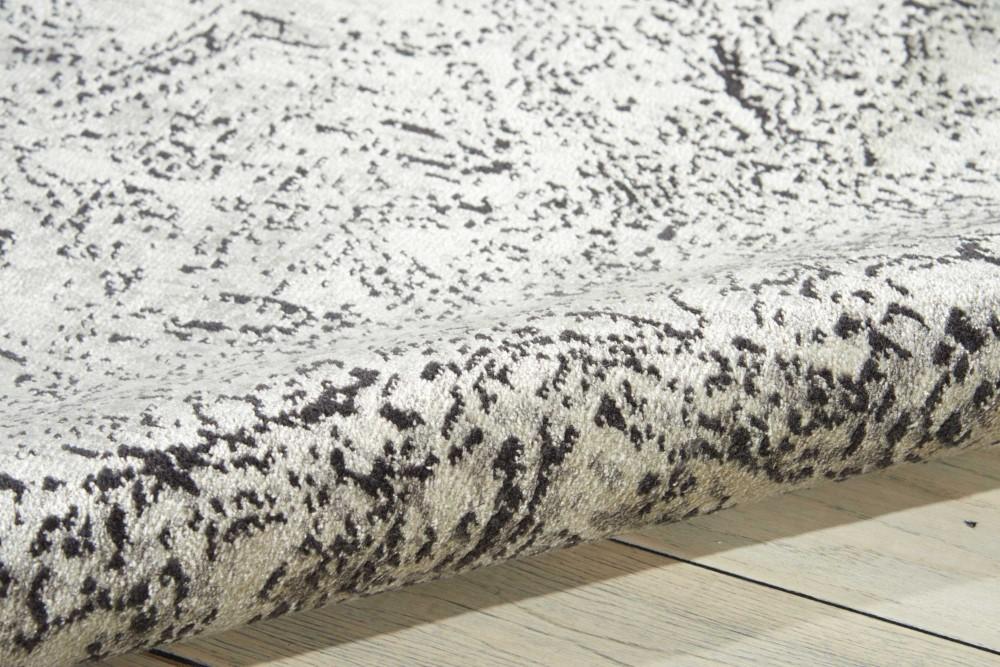Nourison - Luminance LUM11 Black and White 23in x 8 Hallway Rug - LUM11-99446308078_CLOSEOUT veiw 2