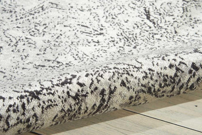 Nourison - Luminance LUM11 Black and White 23in x 8 Hallway Rug - LUM11-99446308078_CLOSEOUT veiw 2