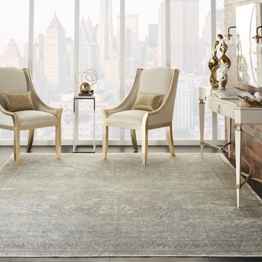 Nourison - Starry Nights 910in x 126in Cream and Grey Vintage Area Rug - STN04-99446737632 veiw 2