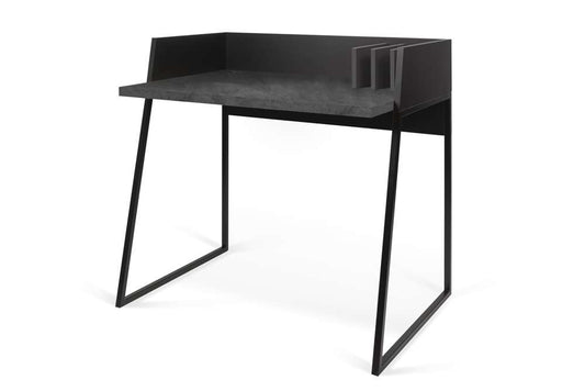 TEMAHOME - Volga Desk  in Concrete Look / Pure Black - 9000054075 veiw 2