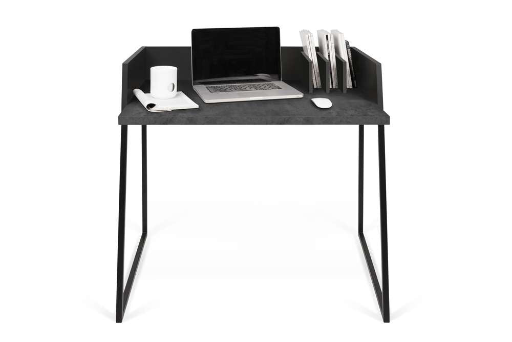 TEMAHOME - Volga Desk  in Concrete Look / Pure Black - 9000054075 veiw 5