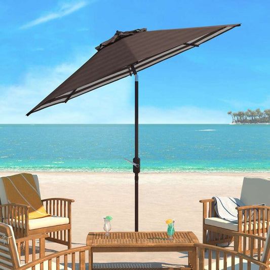 Safavieh - Tiana 9Ft Crank Umbrella - Brown - PAT8007D veiw 1