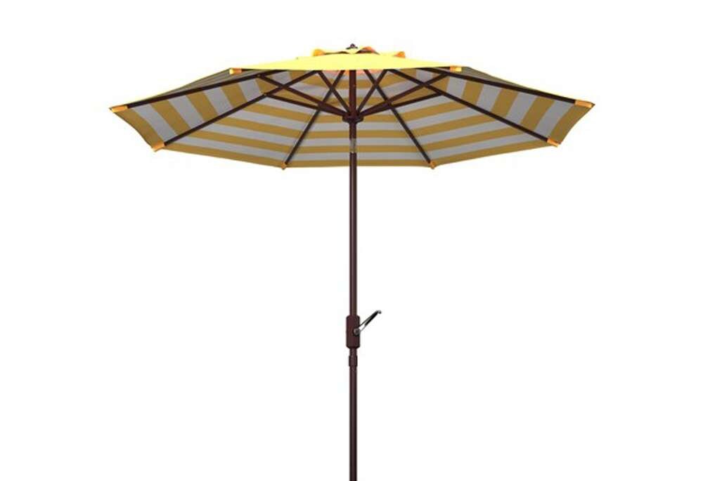 Safavieh - Tiana 9Ft Crank Umbrella - Yellow - PAT8007Y veiw 1