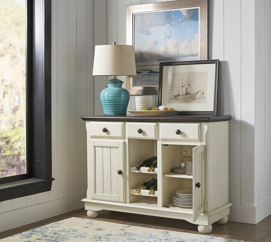 A-America - British Isles Server in Chalk-Cocoa Bean Finish - BRICO9010 veiw 1