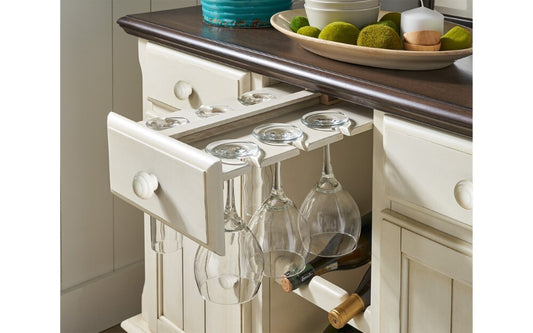 A-America - British Isles Server in Chalk-Cocoa Bean Finish - BRICO9010 veiw 2