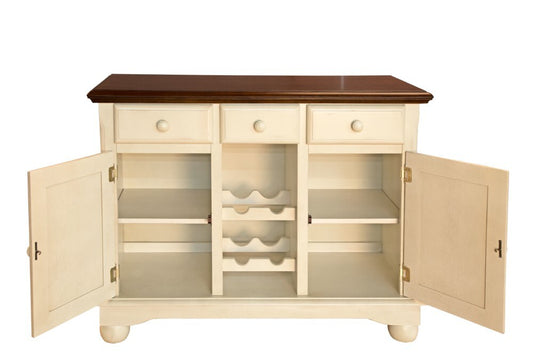 A-America - British Isles Server in Merlot-Buttermilk Finish - BRIMB9010 veiw 2
