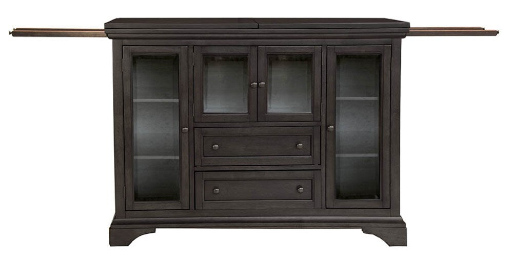A-America - Mariposa Flip-Top Server in Warm Grey Finish - MRPWG9010 veiw 1
