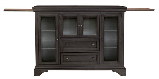 A-America - Mariposa Flip-Top Server in Warm Grey Finish - MRPWG9010 veiw 1