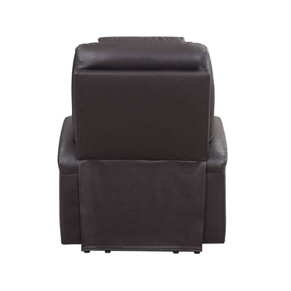 ACME Furniture - Evander Recliner w/Power Lift - Brown Leather Aire - LV02181 veiw 5