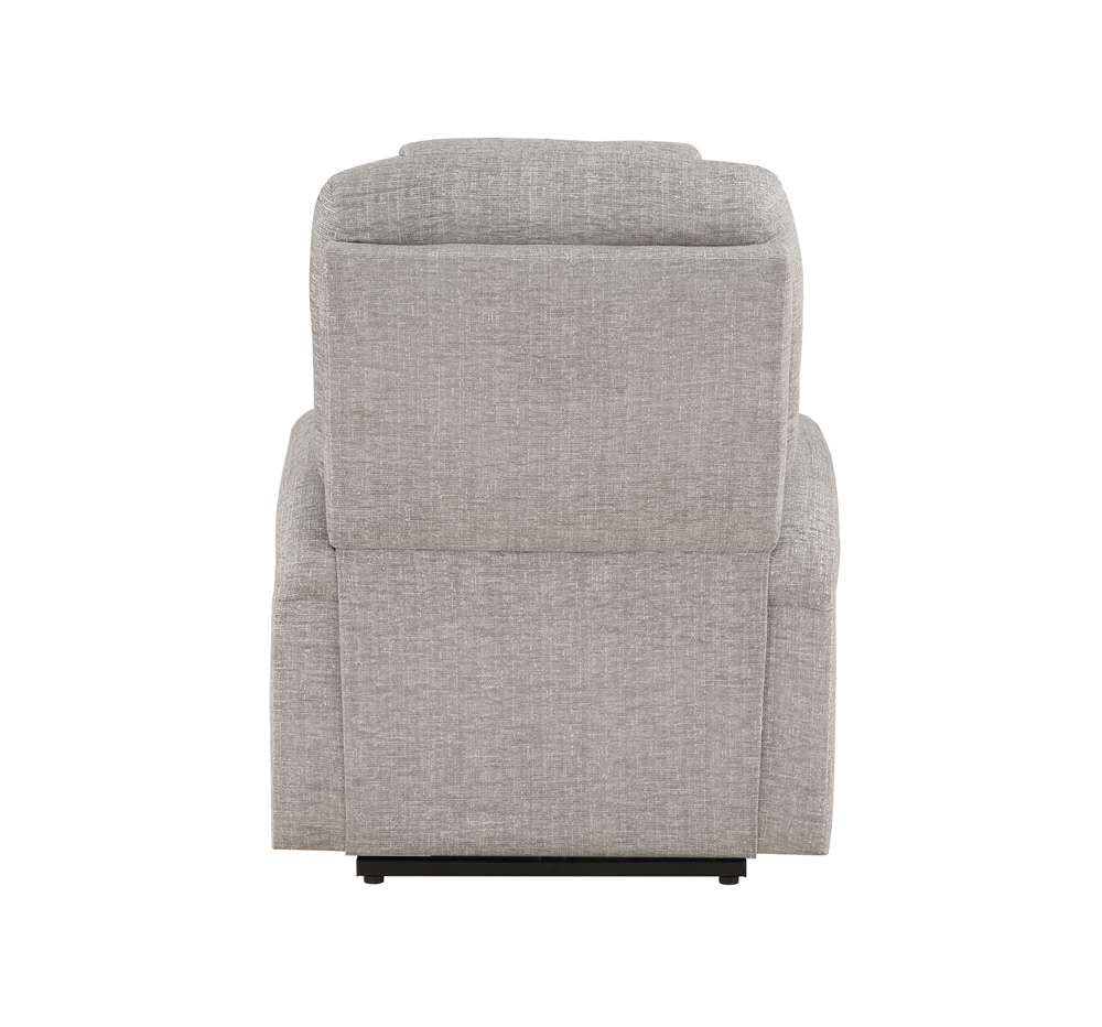 ACME Furniture - Evander Recliner w/Power Lift - Light Gray Chenille - LV02180 veiw 5