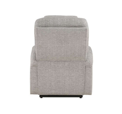 ACME Furniture - Evander Recliner w/Power Lift - Light Gray Chenille - LV02180 veiw 5