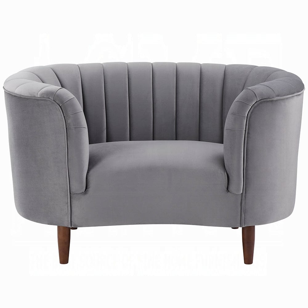 ACME Furniture - Millephri Chair - Gray Velvet - LV00168 view 2