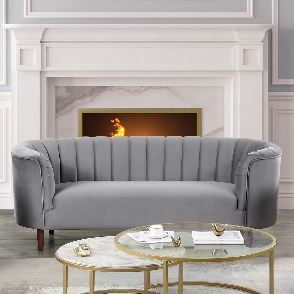 ACME Furniture - Millephri Sofa - Gray Velvet - LV00166 view 6