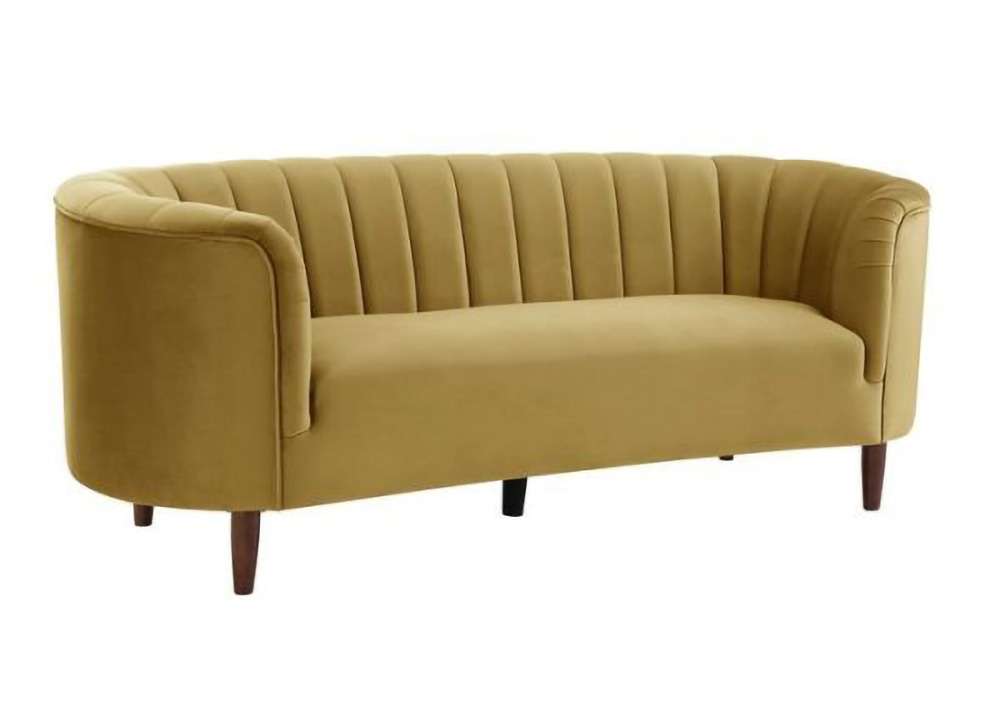 ACME Furniture - Millephri Sofa - Olive Yellow Velvet - LV00163 veiw 1
