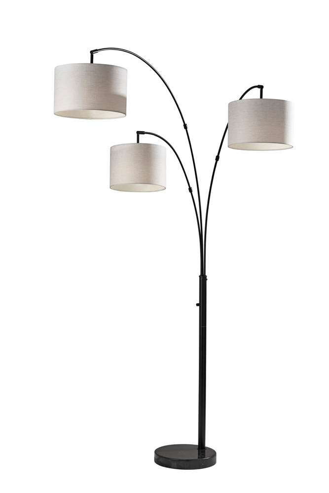 Adesso Home - Bowery 3-Arm Arc Lamp - 4250-01 veiw 1