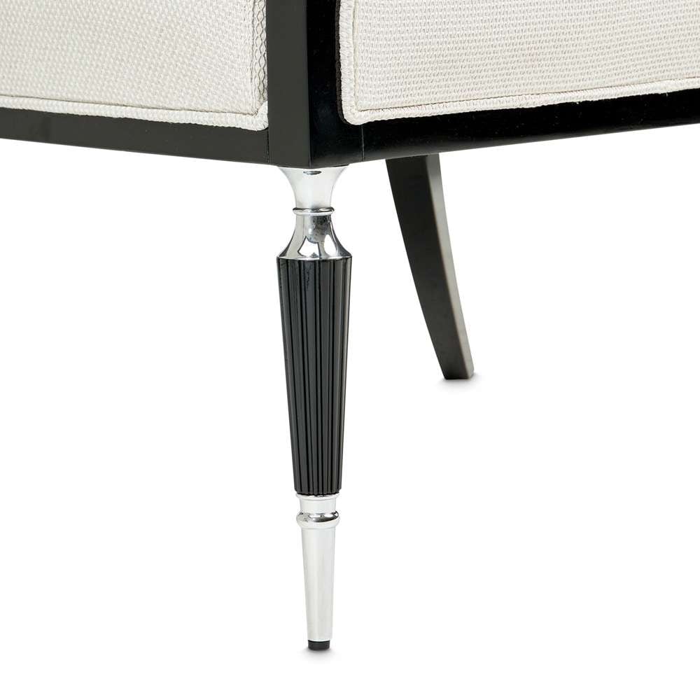 AICO by Michael Amini - La Francaise Accent Chair - Cafe au Lait/Black - LFR-FRSE834-CAF-805 veiw 3