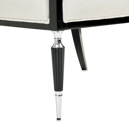 AICO by Michael Amini - La Francaise Accent Chair - Cafe au Lait/Black - LFR-FRSE834-CAF-805 veiw 3