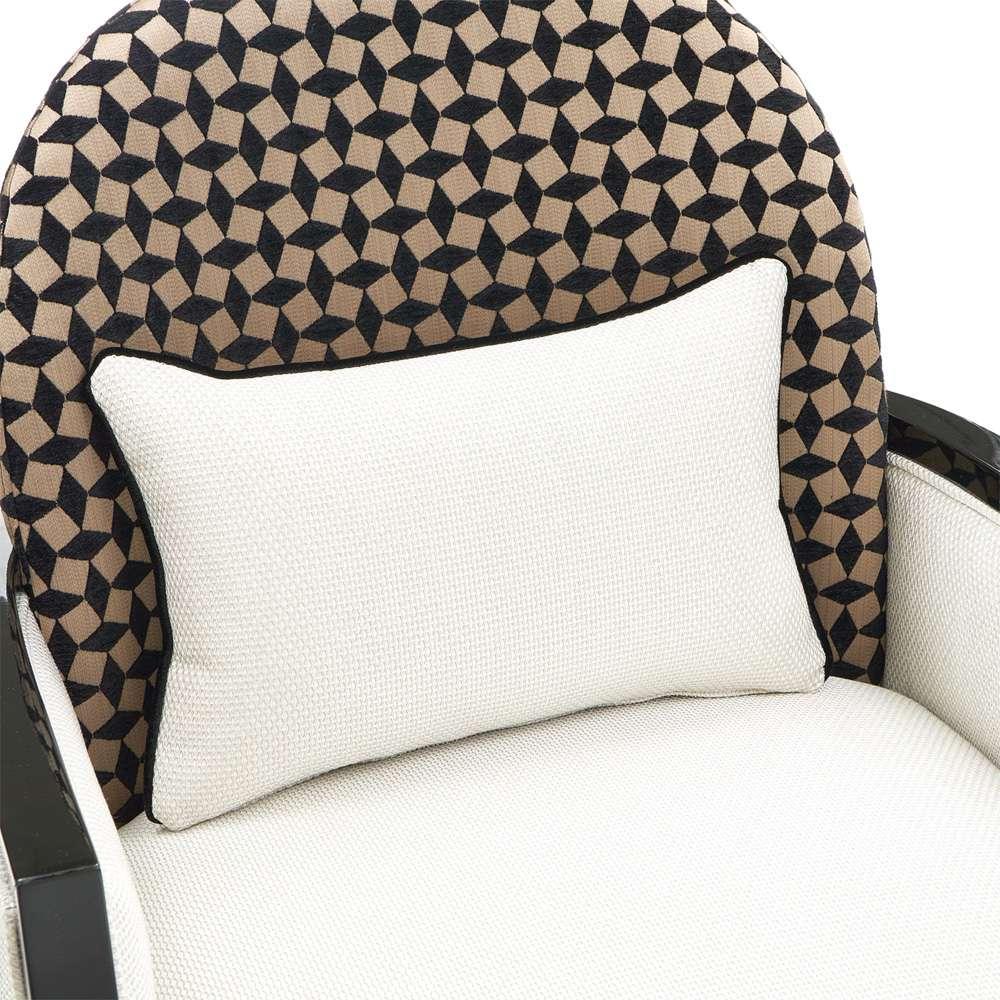 AICO by Michael Amini - La Francaise Accent Chair - Cafe au Lait/Black - LFR-FRSE834-CAF-805 veiw 6