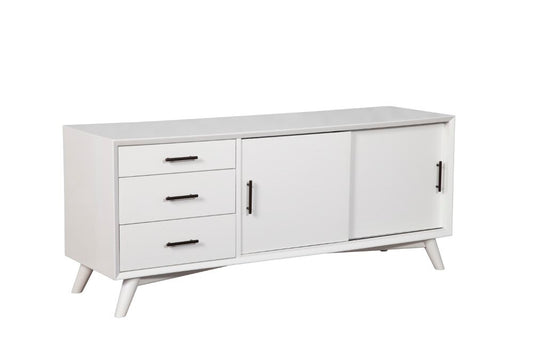 Alpine Furniture - Flynn Large TV Console, White - 966-W-10 veiw 1