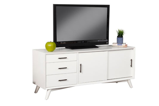 Alpine Furniture - Flynn Large TV Console, White - 966-W-10 veiw 2