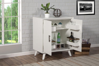 Alpine Furniture - Flynn Small Bar Cabinet, White - 966-W-17 veiw 3