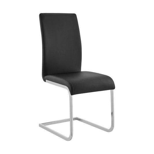 Armen Living - Amanda Black Side Chair (Set of 2) - LCAMSIBL veiw 2
