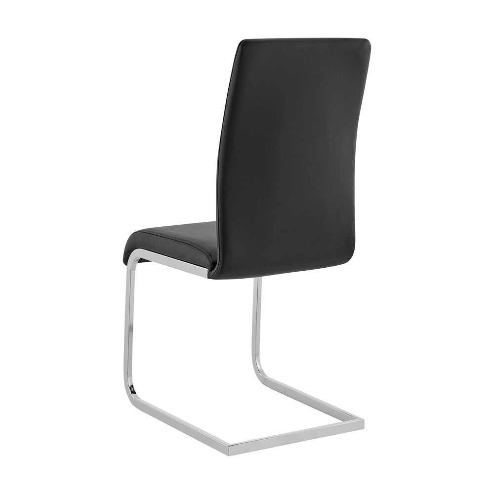 Armen Living - Amanda Black Side Chair (Set of 2) - LCAMSIBL veiw 4
